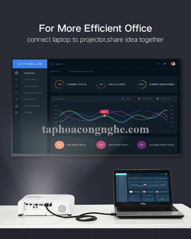 Ugreen 40594 70M màu Đen Cáp tín hiệu HDMI chuẩn 1.4 hỗ trợ phân giải 4K * 2K HD104 30040594